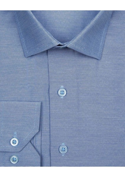 Slim Fit Koyu Mavi Düz Erkek Gömlek fiyatları