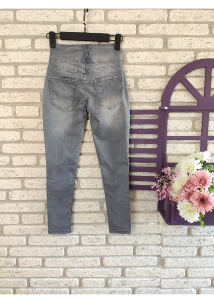Yüksek Bel Likralı Jean Pantolon JANES88CM modelleri