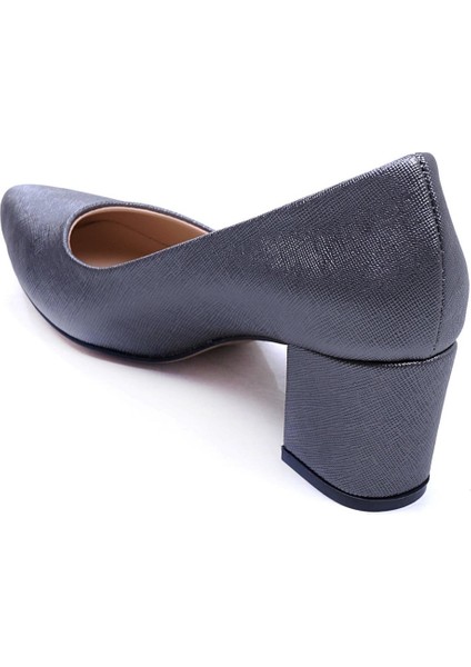Çanta Gri Kadın Topuklu Stiletto Ayakkabı 360.701