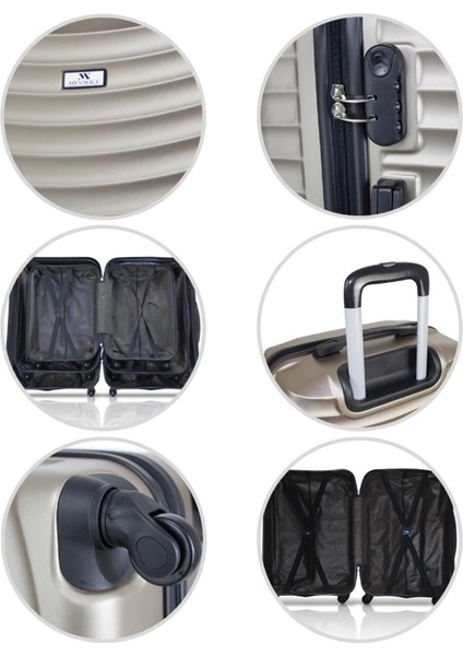 Force Abs Orta Boy Valiz Rose Gold fırsatları