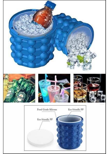 Silikonbuz KOVASI&BUZLUK-120 Buz Kapasiteli modelleri