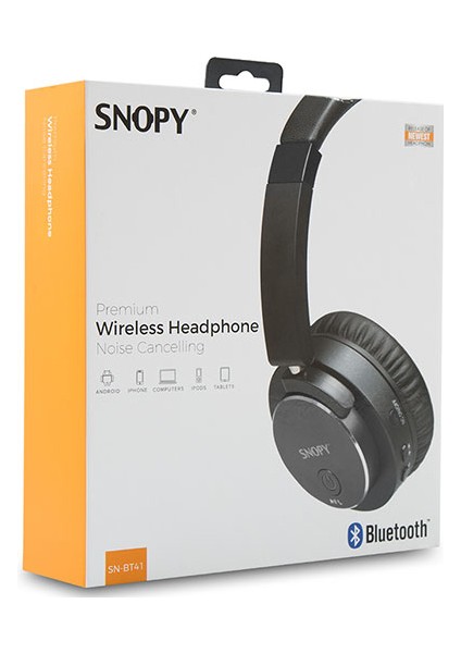 SN-BT41 Noise Cancelling Bluetooth Kulaklık - Siyah