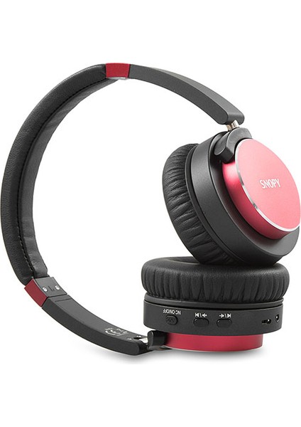 SN-BT41 Noise Cancelling Bluetooth Kulaklık - Kırmızı