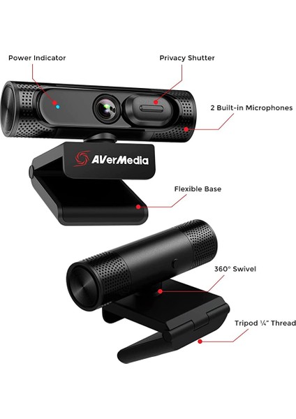 Hd 1080P Wide Angle Webcam PW315 modelleri