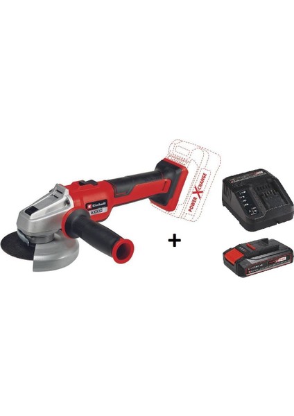 Axxıo 18/115 Q mm Taşlama Makinesi + 2.5 Ah Starter Kit