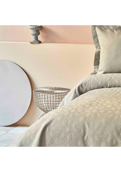 Back To Basic Bej Çift Kişilik Yatak Örtüsü fiyatları