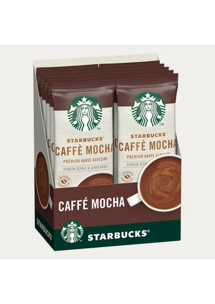 Coffee Starbucks Caffe Mocha Sınırlı Üretim Premium Kahve Karışımı Seti (10 Adet)