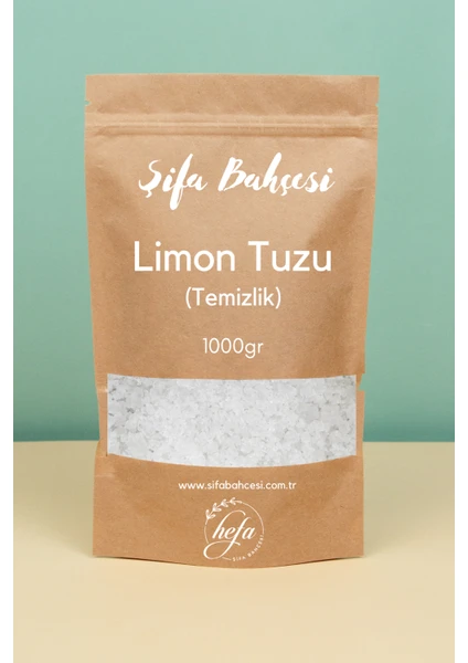 Hefa Şifa Bahçesi Limon Tuzu Temizlik Amaçlı 1 kg