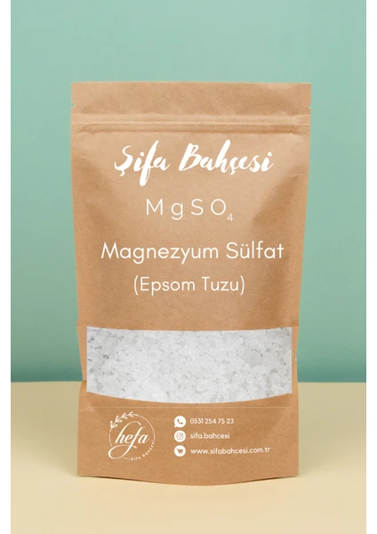 Hefa Şifa Bahçesi Magnezyum Sülfat 1 kg Ingiliz Tuzu Epsom Tuzu