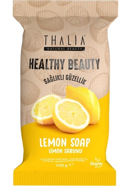 Yağ Dengeleyici Etkili Healthy&Beauty Limon Özlü Doğal Katı Sabun - 100 gr