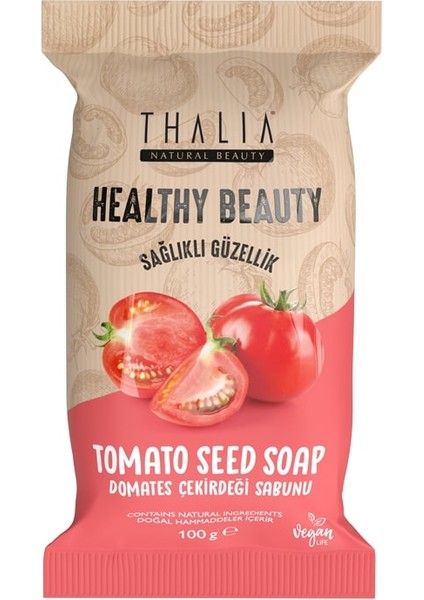 Healthy&Beauty Domates Çekirdeği Özlü Doğal Katı Sabun- 100 gr