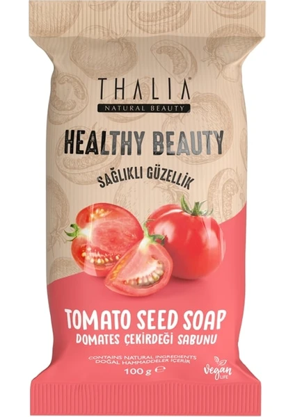 Healthy&Beauty Domates Çekirdeği Özlü Doğal Katı Sabun- 100 gr