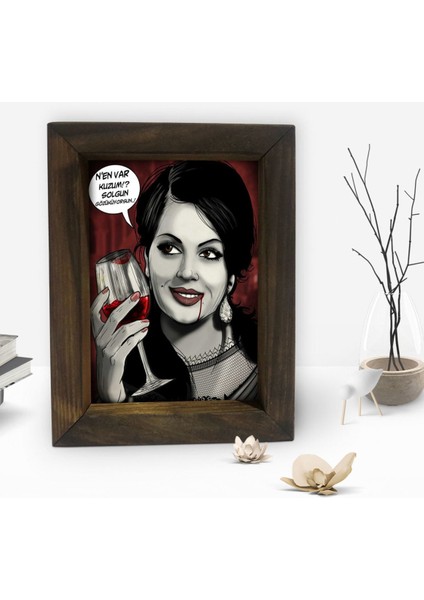 Gift Dekoratif Doğal Masif Ahşap Çerçeve 15 x 20 cm-38 fiyatları