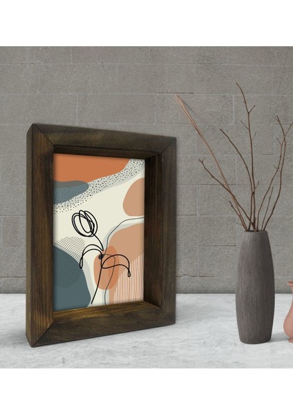 Gift Dekoratif Doğal Masif Ahşap Çerçeve 15 x 20 cm-16