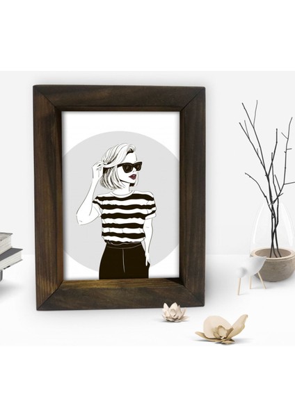 Gift Dekoratif Doğal Masif Ahşap Çerçeve 15 x 20 cm-40 fiyatları