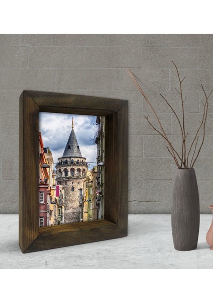 Gift Dekoratif Doğal Masif Ahşap Çerçeve 15 x 20 cm-39