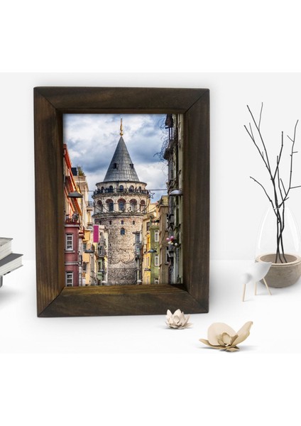 Gift Dekoratif Doğal Masif Ahşap Çerçeve 15 x 20 cm-39 fiyatları