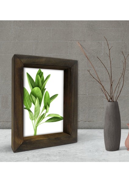 Gift Dekoratif Doğal Masif Ahşap Çerçeve 15 x 20 cm-5