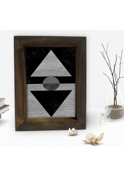 Gift Modern Art Tasarımlı Dekoratif Doğal Masif Ahşap Çerçeve 15 x 20 cm-8 fiyatları