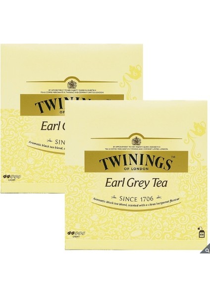 Earl Grey 50'li Poşet Çay 2'li Paket