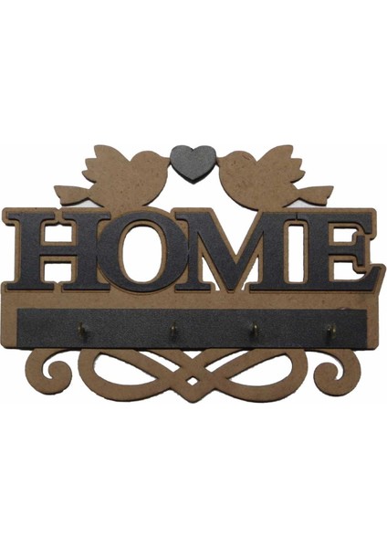 Ahşap Anahtar Askılığı Home Anahtarlık Dekoratif Anahtarlık