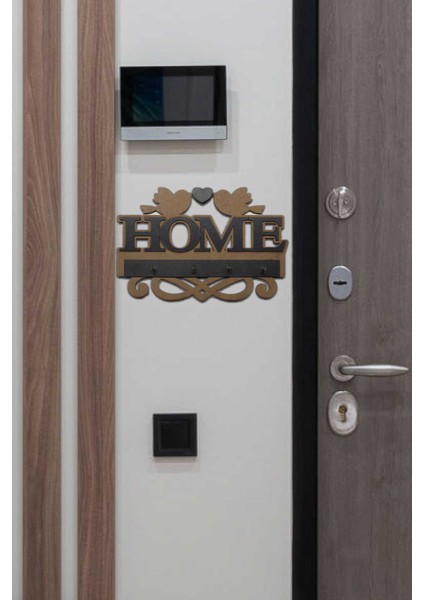 Ahşap Anahtar Askılığı Home Anahtarlık Dekoratif Anahtarlık