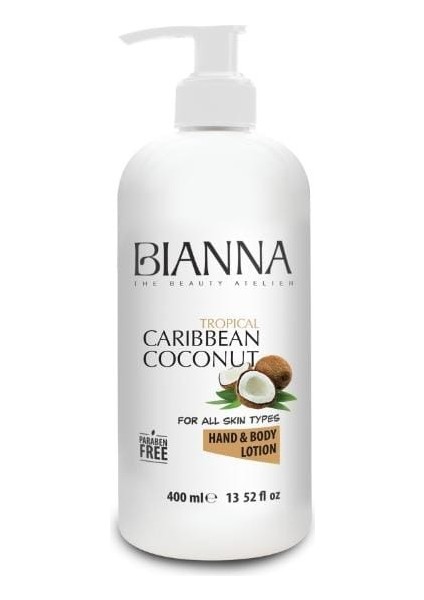 Tropical Caribbean Coconut For All Skin Types Hand&body Lotion 400ML