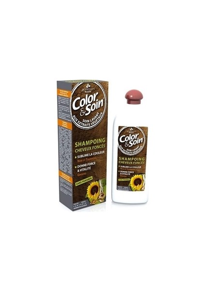 Tamamen Bitkisel Organik Koyu Renk Saçlar Için Şampuan 250ML