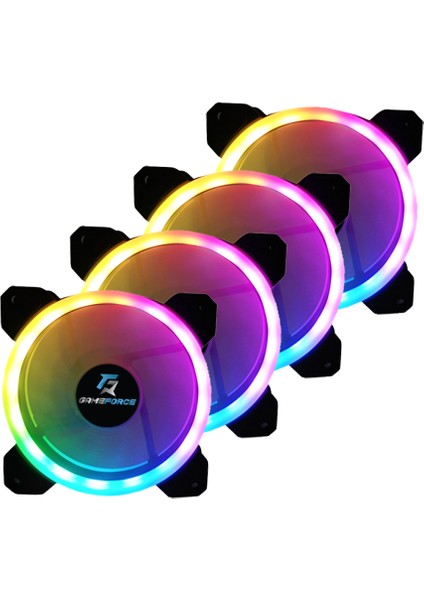 Dualrıng 4X120MM Sese Duyarlı A-Rgb Kasa Fanı