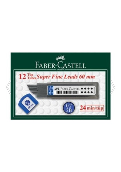 Super Fıne Mın 0.7 mm 2b 60 mm 24 Mın/tüp Uç 12 Adet 1 Paket 12 Adet