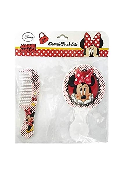 Dısney Lisanslı Mınnıe Mouse Ayna-Tarak Seti
