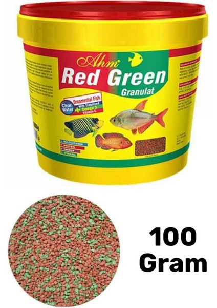 Red Green Karışık Granulat Ciklet Balığı Yemi 100 gr