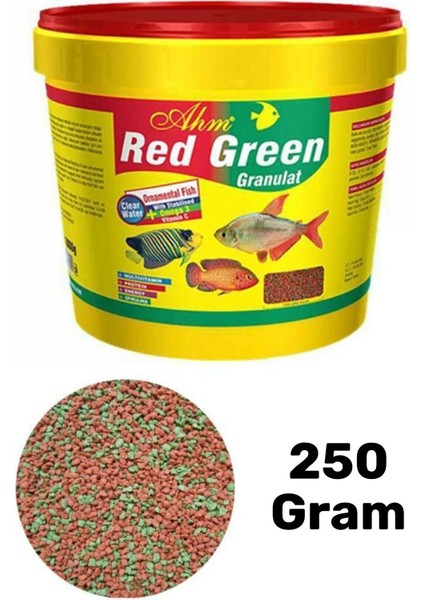 Red Green Karışık Granulat Ciklet Balığı Yemi 250 gr