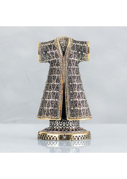 Kaftan Esmaül Hüsna Işlemeli Altın Renk