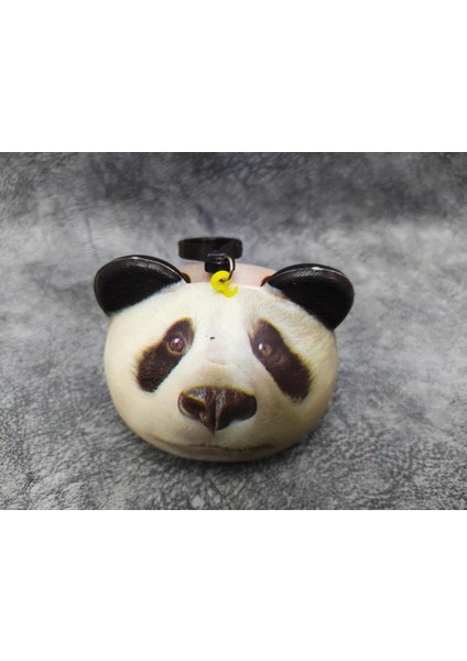 Hd Marketim 3D Hayvan Yüzlü Panda Squishy Çanta Süsü Anahtarlık