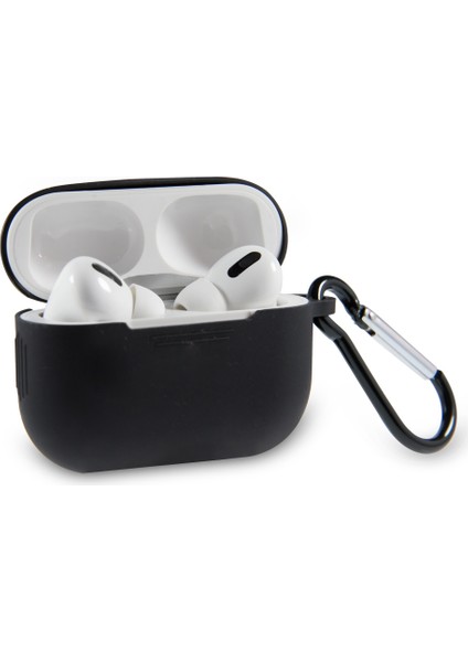 Apple Airpods Pro Renkli ve Askılı Silikon Kılıf - Mavi