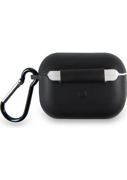 Apple Airpods Pro Renkli ve Askılı Silikon Kılıf - Siyah