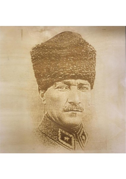 M. Kemal Atatürk Ahşap Yakma Tablo