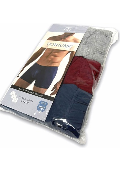 josejuan 3'lü Erkek Boxer Koton Likralı Yan Dikişsiz 1001 fırsatları