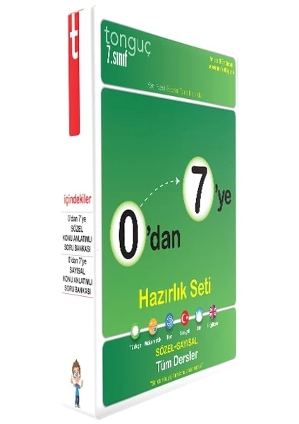 Tonguç Akademi 7. Sınıf 0'dan 7'ye Sayısal Sözel Konu Anlatımlı Soru Bankası Seti