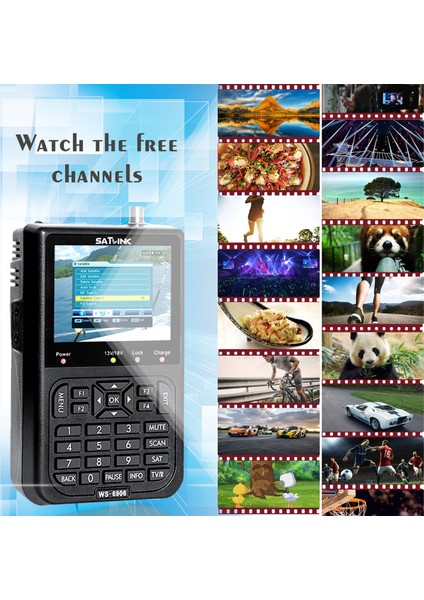 Satlink Ws6906 3.5 inç LCD Ekran Dijital Uydu Sinyal Bulucu - Siyah (Yurt Dışından) modelleri