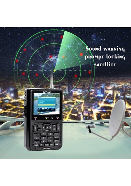 Satlink Ws6906 3.5 inç LCD Ekran Dijital Uydu Sinyal Bulucu - Siyah (Yurt Dışından) fırsatları