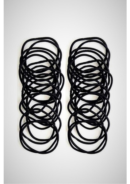 24'lü Siyah Ince Lastik Toka Seti