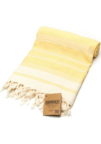 Pamuk Peştemal Banyo Plaj Havlusu, 180X90CM, 450GR, Fıstık peştemal