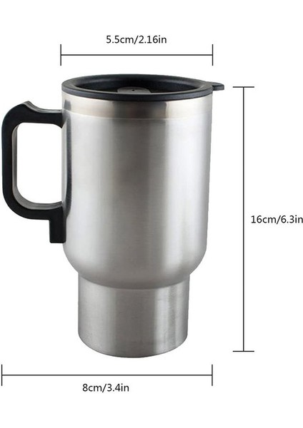 Paslanmaz Çelik 12 Volt Araç Kettle PM-140Z