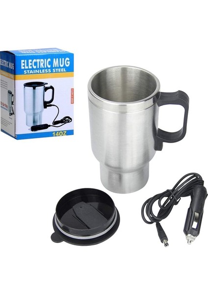 Paslanmaz Çelik 12 Volt Araç Kettle PM-140Z