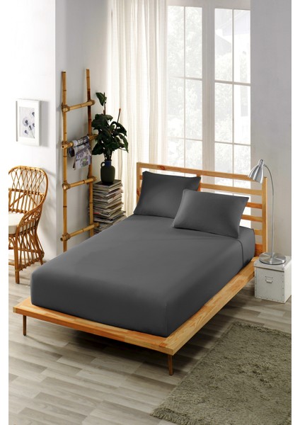 Pamuklu Nevresim Kumaşı Yastık Kılıflı Lastikli Çarşaf Takımı