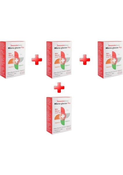 Micro-Glucan Plus 30 Kapsül 4'lü