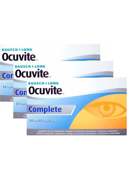 Bausch Lomb Ocuvite Complete 60 Kapsül - 3 Adet