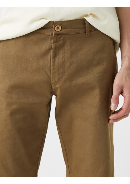 Erkek Chino Bermuda Şort Pamuklu